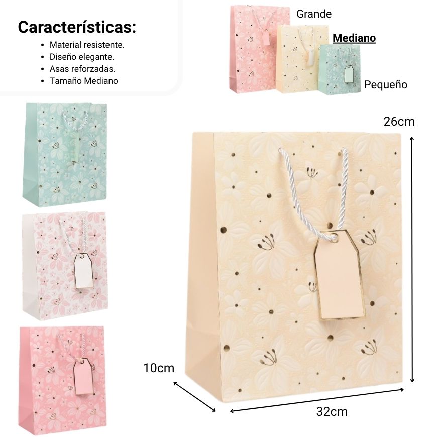 bolsa regalo m qzgzd-6676b-3 dim:26x32x10cm