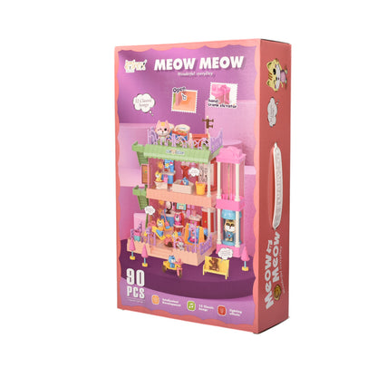 JUGUETE CASA DE MUÑECAS PLASTICO NIÑA ARMABLE DIM:23X8X38