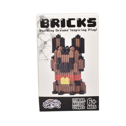 BLOQUES FICHAS PLASTICA FORMA PERRO ARMABLE DIM:7X7X12