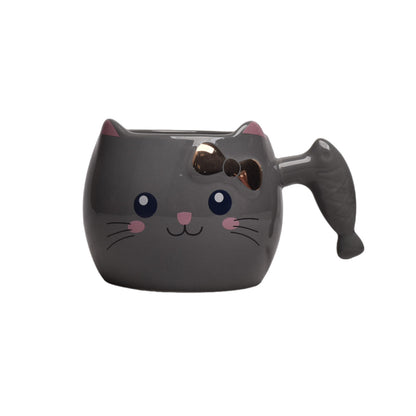 MUG POCILLO FORMA DE GATO