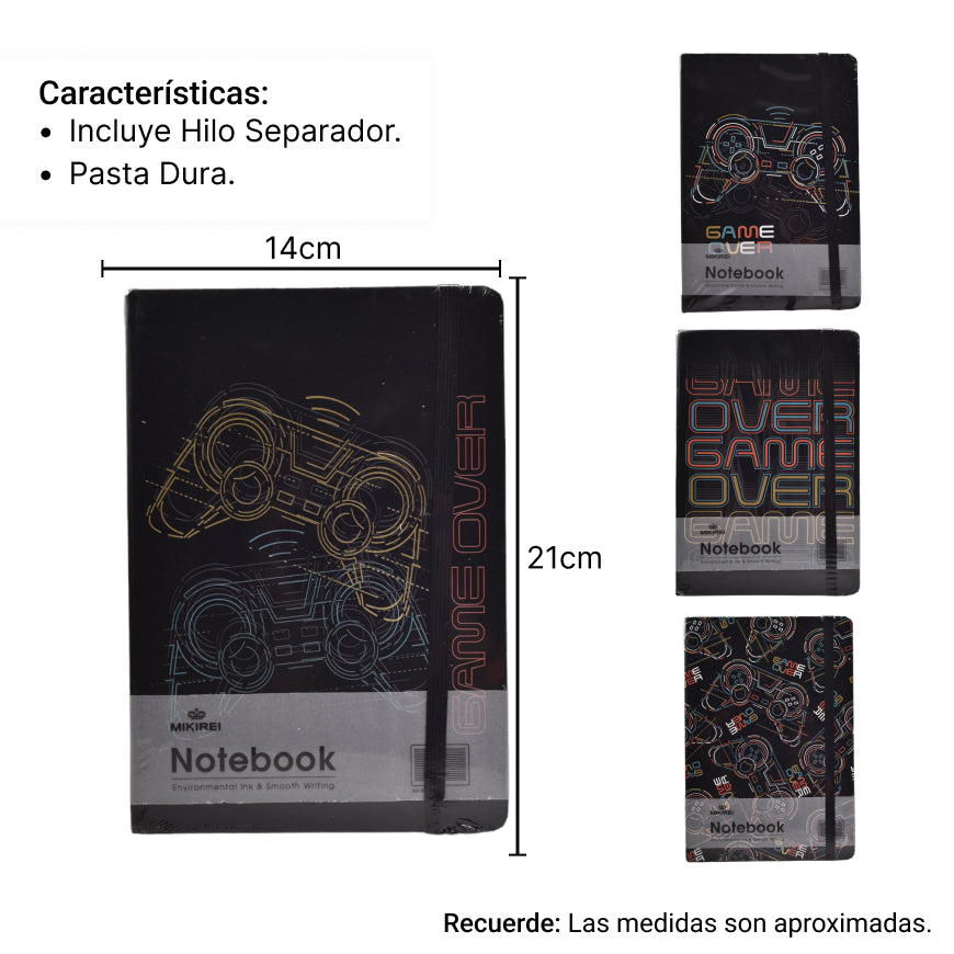 cuaderno agenda planeador notebook negro