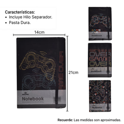 CUADERNO AGENDA PLANEADOR NOTEBOOK NEGRO