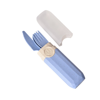 SET CUBIERTOS PORTATILES PLASTICO VARIOS COLORES DIM:20X4X2