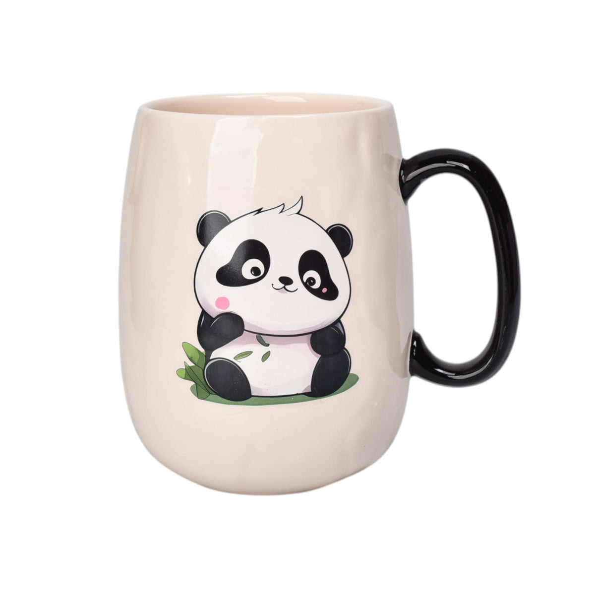 mug pocillo con tapa ceramica y cuchara 600ml dim:8x8