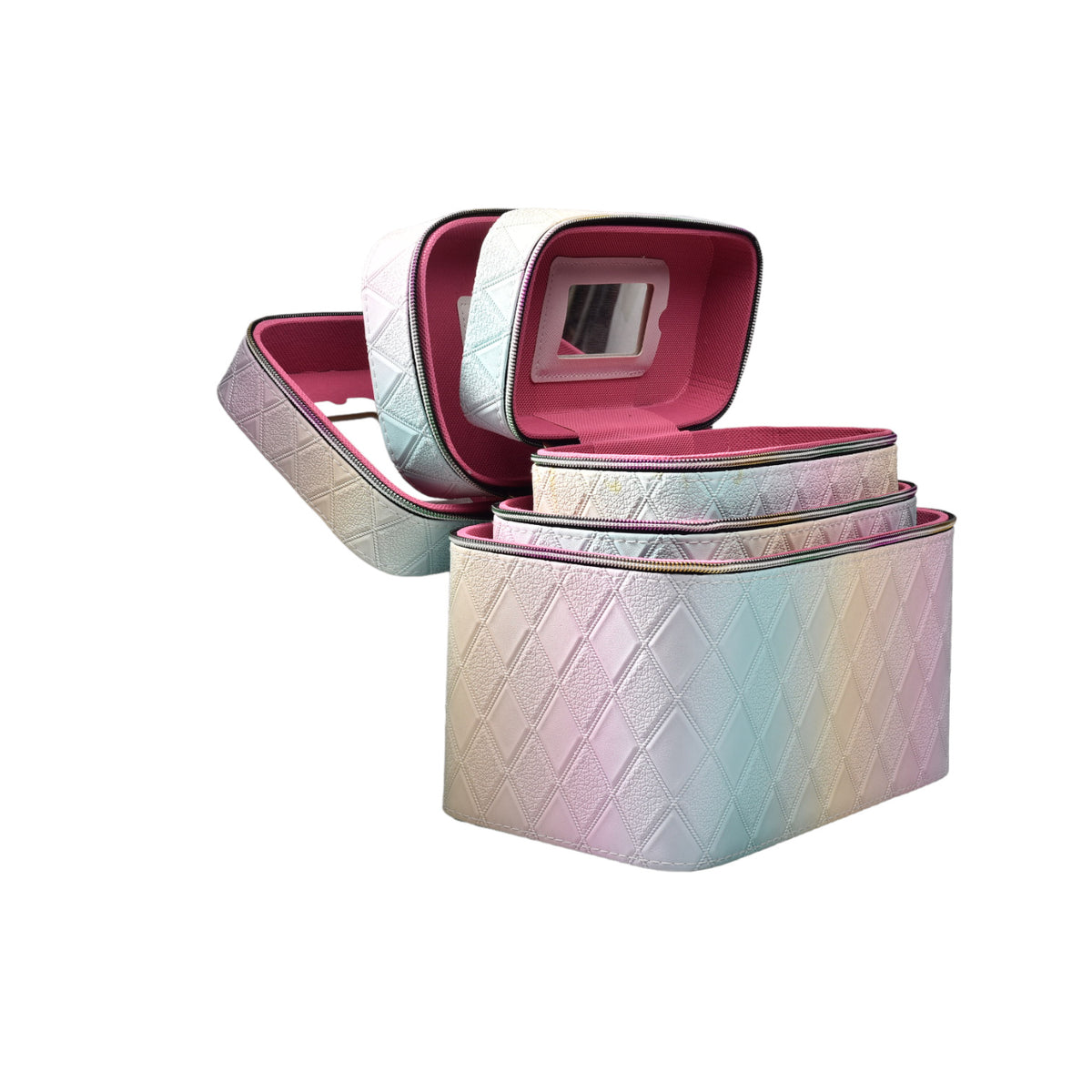 caja cosmetiquera x 3 set