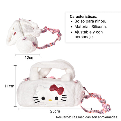 BOLSO CARTERA NIÑAS MANOS LIBRES DE PELUCHE PERSONAJE