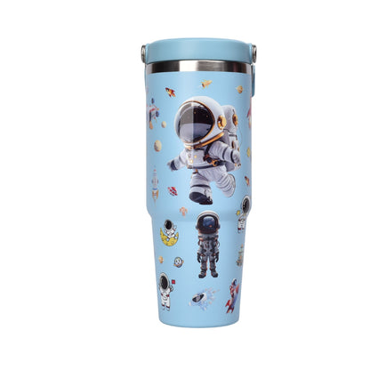 TERMO METALICO 890ML ASTRONAUTA DIM:8X24