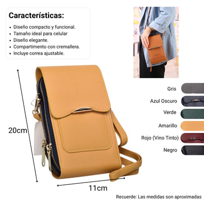 BOLSO BILLETERA DAMA SINTETICO DIM:20X11X5