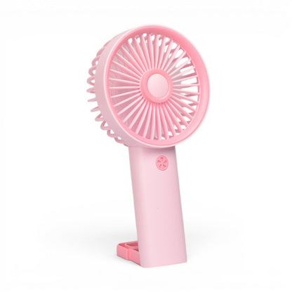 VENTILADOR RECARGABLE PLASTICO CON CABLE USB DIM:19X9X4CM