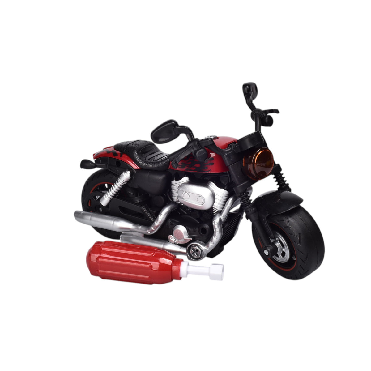 juguete moto armable con accesorios para niños dim:20x26x11