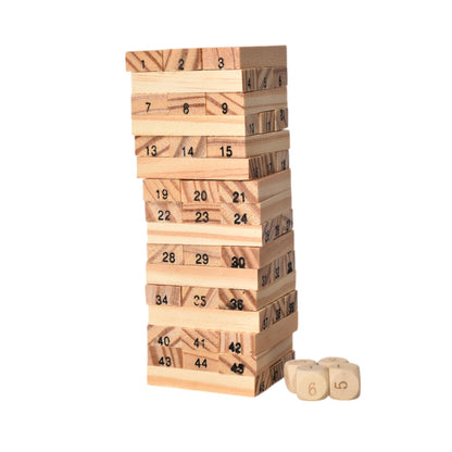 JUGUETE DE MESA JENGA MADERA DIM:4X4X15CM