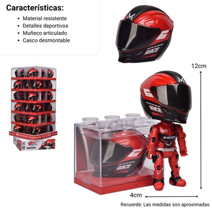 CASCO METALICO COLECCIONABLE DIM: 5*5.5*12CM