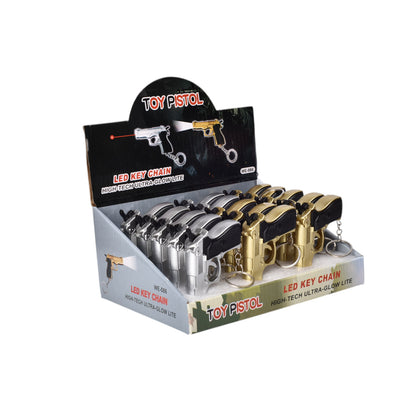 LINTERNA METAL DORADO PLATEADO DIM:7X5X1