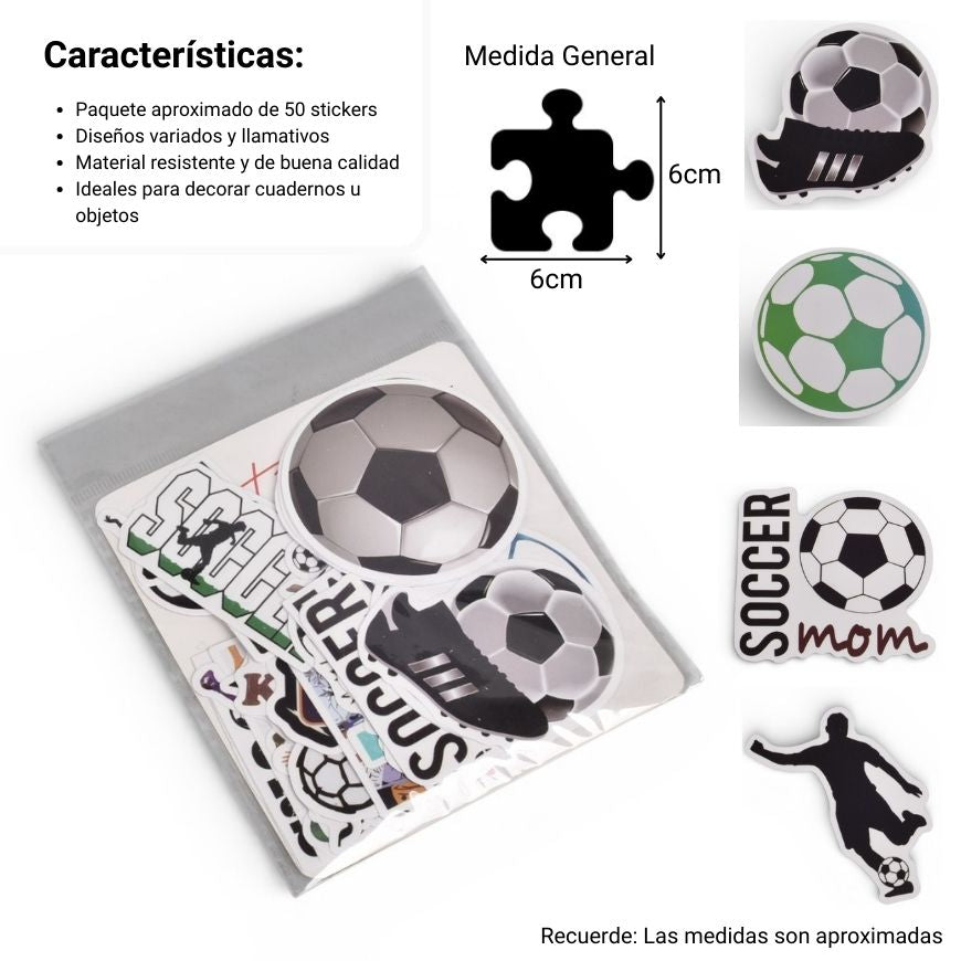 stiker paquete x 50und surtido