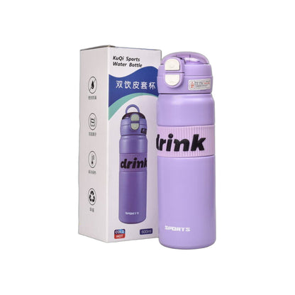 TERMO ACERO INOXIDABLE 600ML DIM: 7X7X25