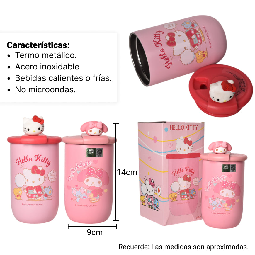 termo metalico 380ml personaje pequeño