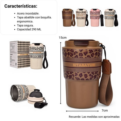 TERMO ACERO INOXIDABLE 290ML DIM: 8X8X14