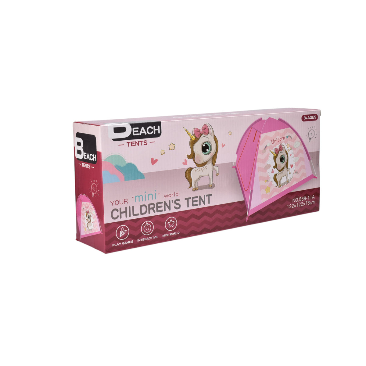 juguete tienda de acampar plastico niñas rosado dim:38x8x16