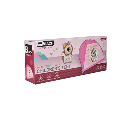 JUGUETE TIENDA DE ACAMPAR PLASTICO NIÑAS ROSADO DIM:38X8X16