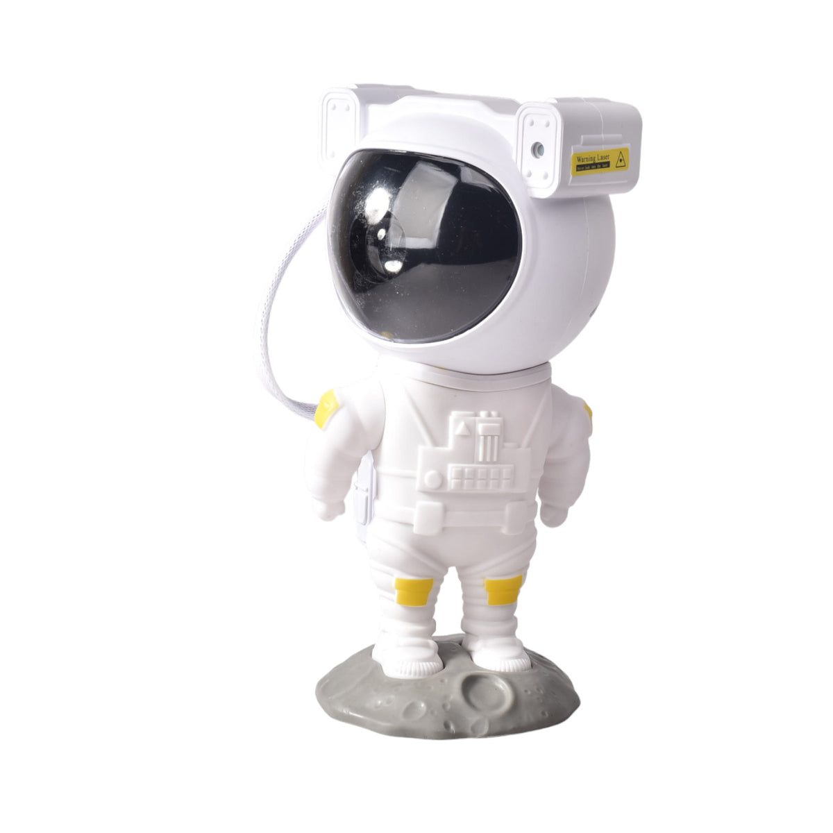 proyector con cable usb recargable forma astronauta plastico