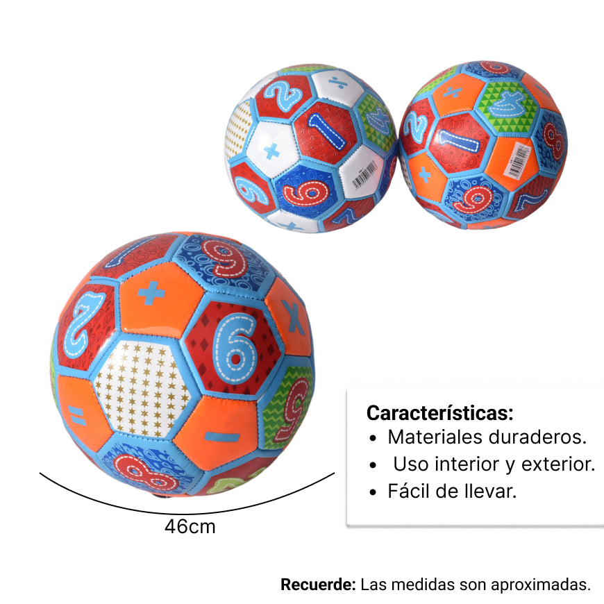 balon de futbol juguete deporte juego multicolores sintetico
