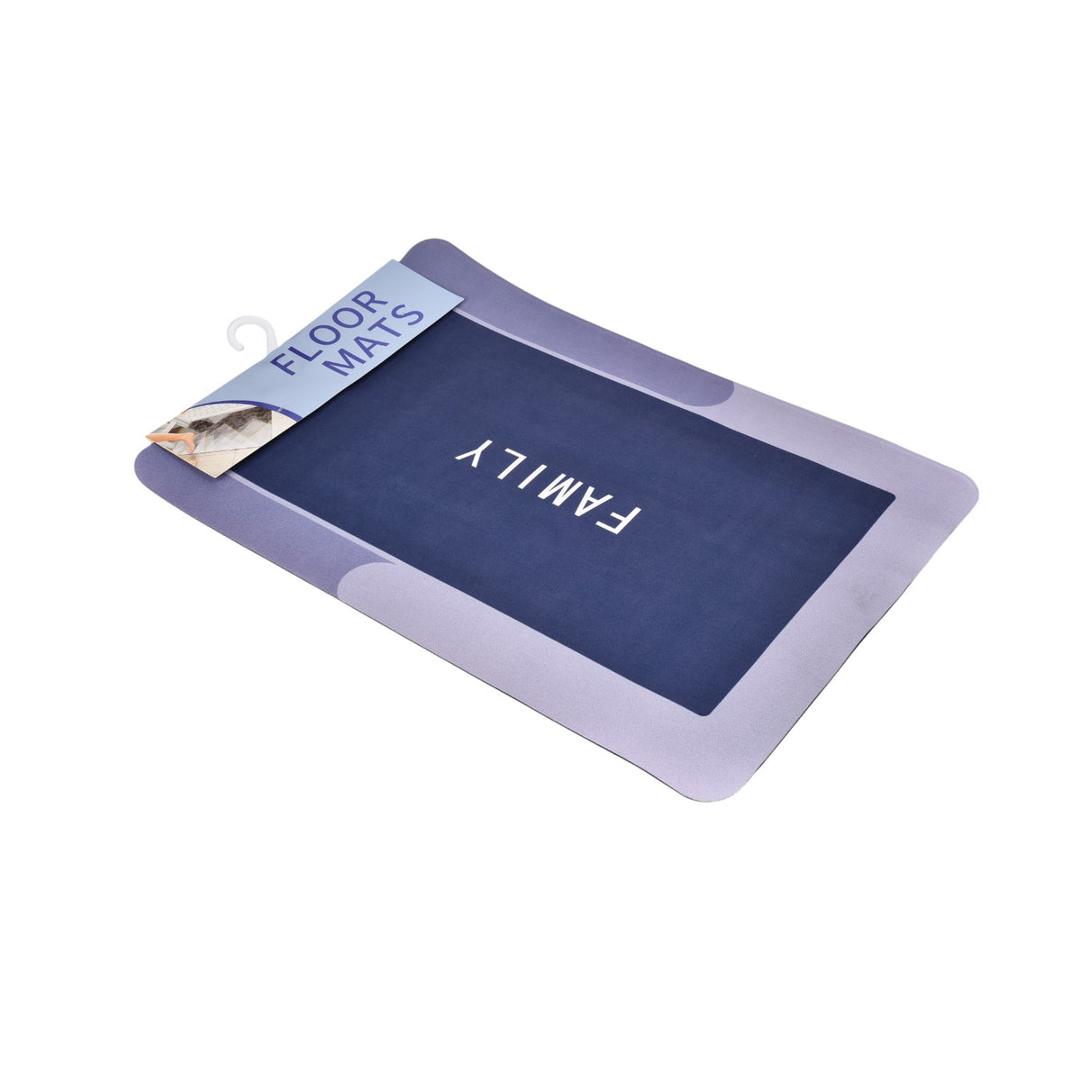 tapete de baño absorbente antideslizante caucho azul dim:38x58