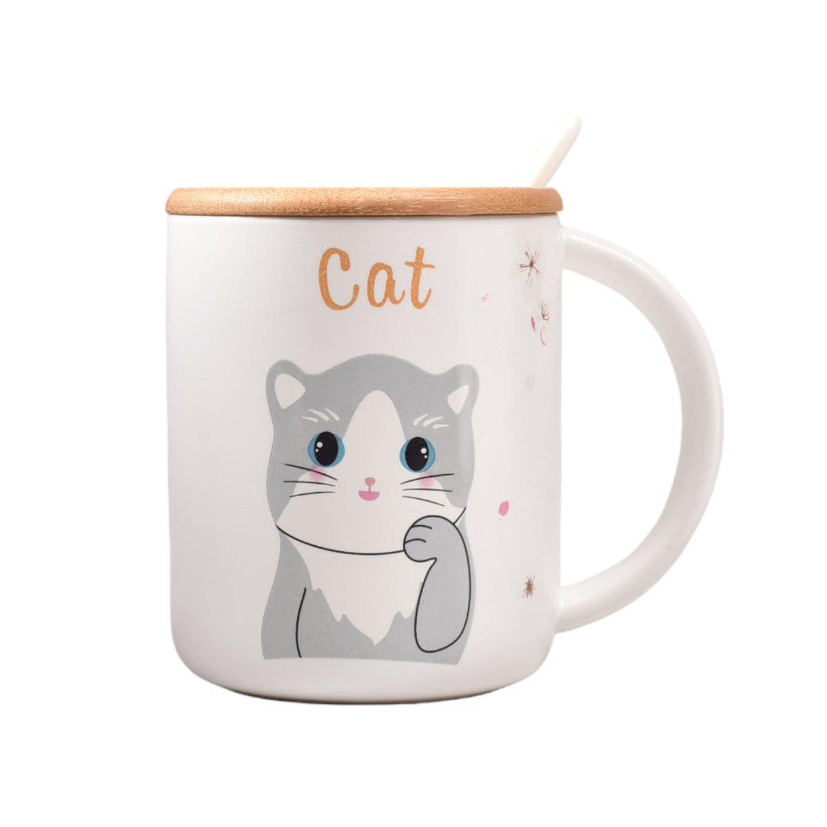 pocillo grande ceramica mug con cuchara