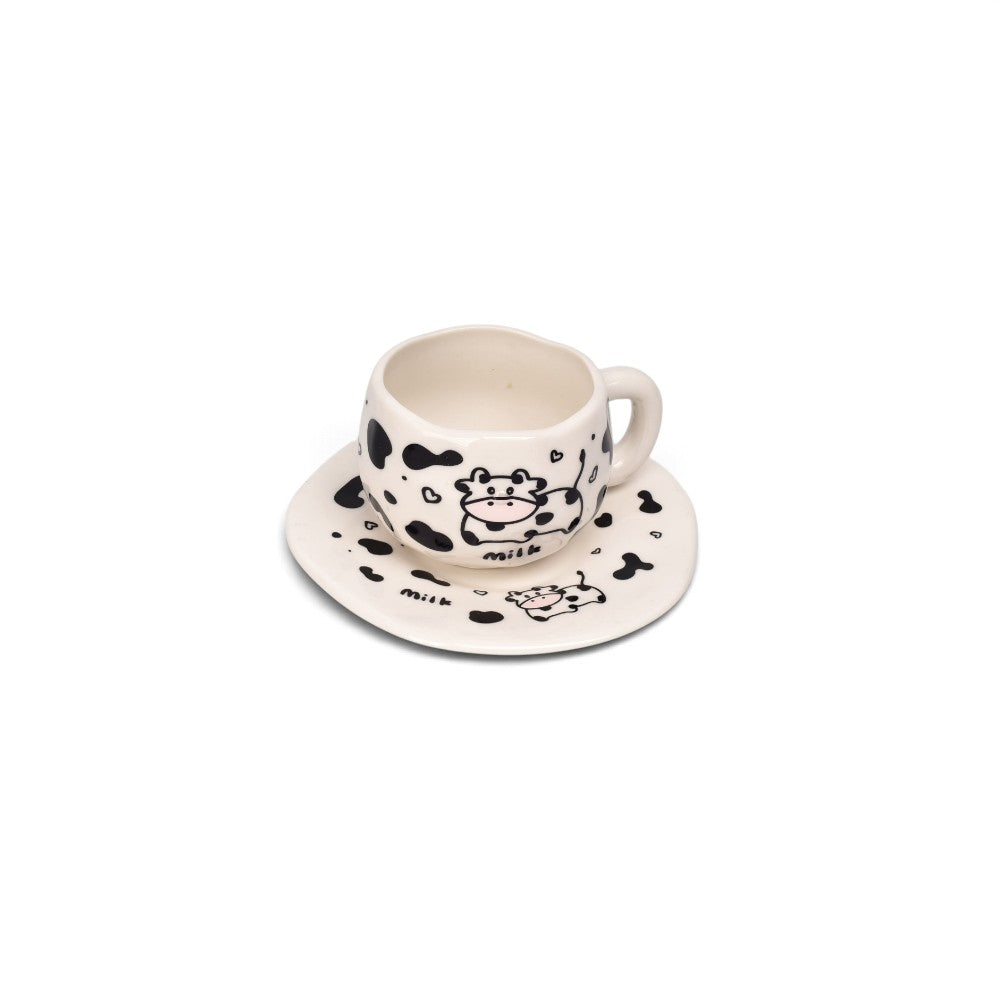 pocillo set con plato 140ml ceramica