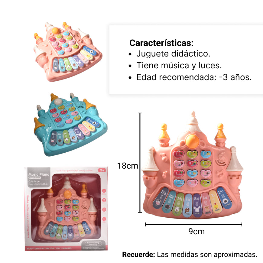 castillo piano musical juguete bebes