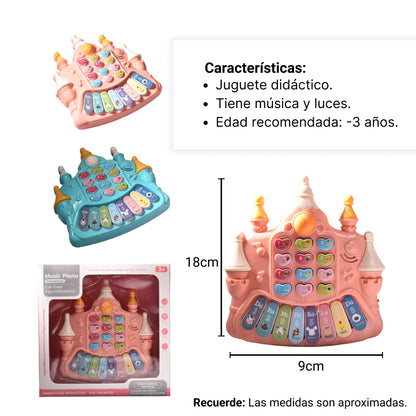 CASTILLO PIANO MUSICAL JUGUETE BEBES