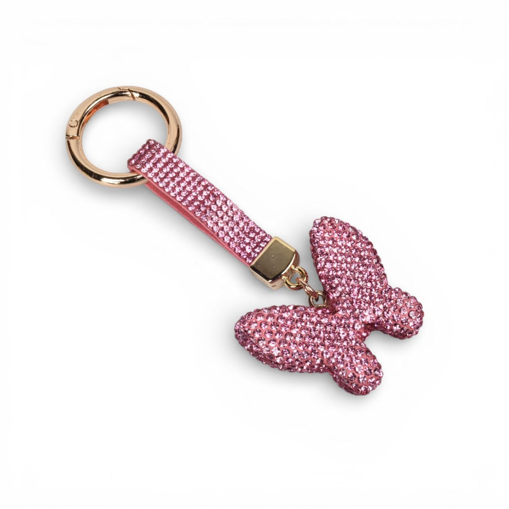 llavero resinay metal mariposa dim:5x5x1