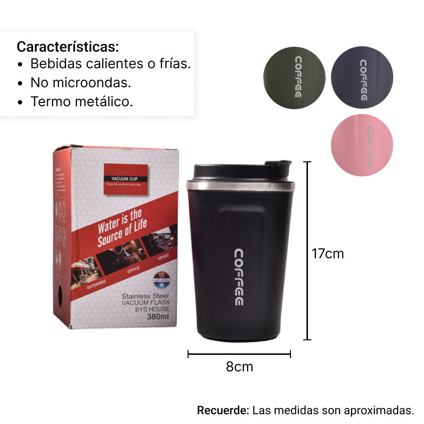 termo metalico 380ml