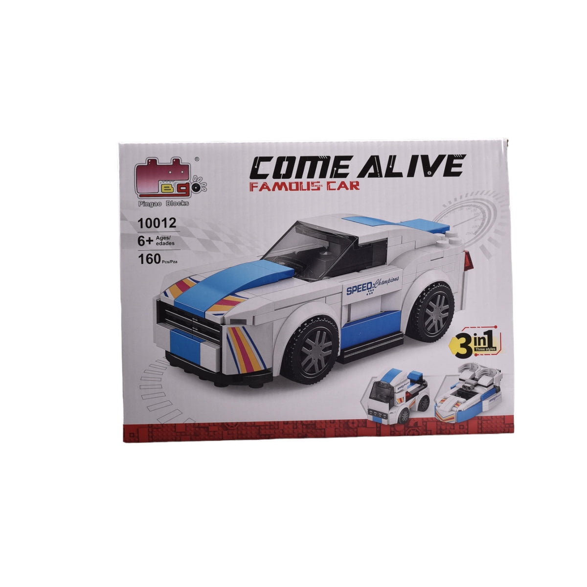 juguete carro fichas de armar 3 en 1