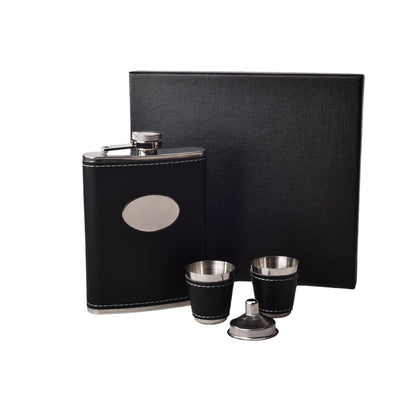 WHISKERA LICORERA NEGRO ACERO INOXIDABLE CON ACCESORIOS