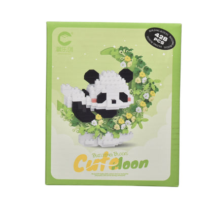BLOQUES FICHAS ARMABLE 428pcs FORMA OSO DE LUNA DIM:10X6X13CM