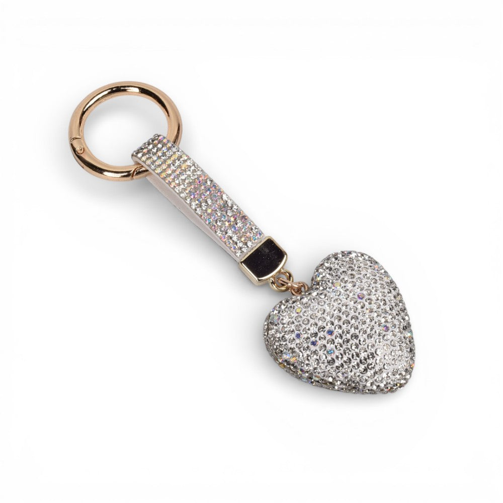 llavero resina y metal corazon dim:4x4x2