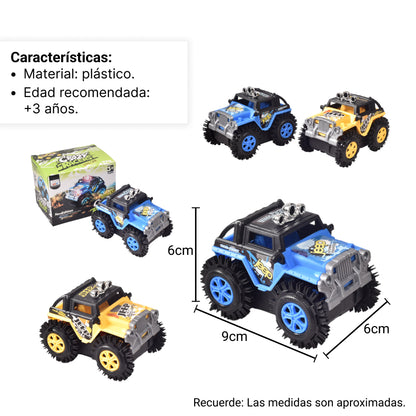 CARRO LOCO ACROBACIAS 360 PARA NIÑOS DE PILA AA
