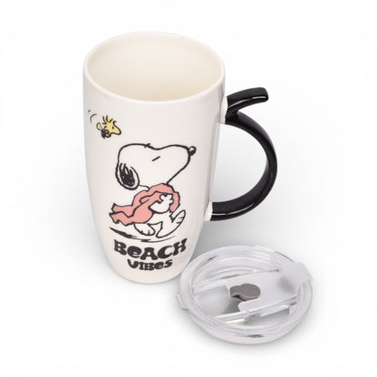 MUG POCILLO CON TAPA PLASTICA PERSONAJE 580ML DIM:8X8X15
