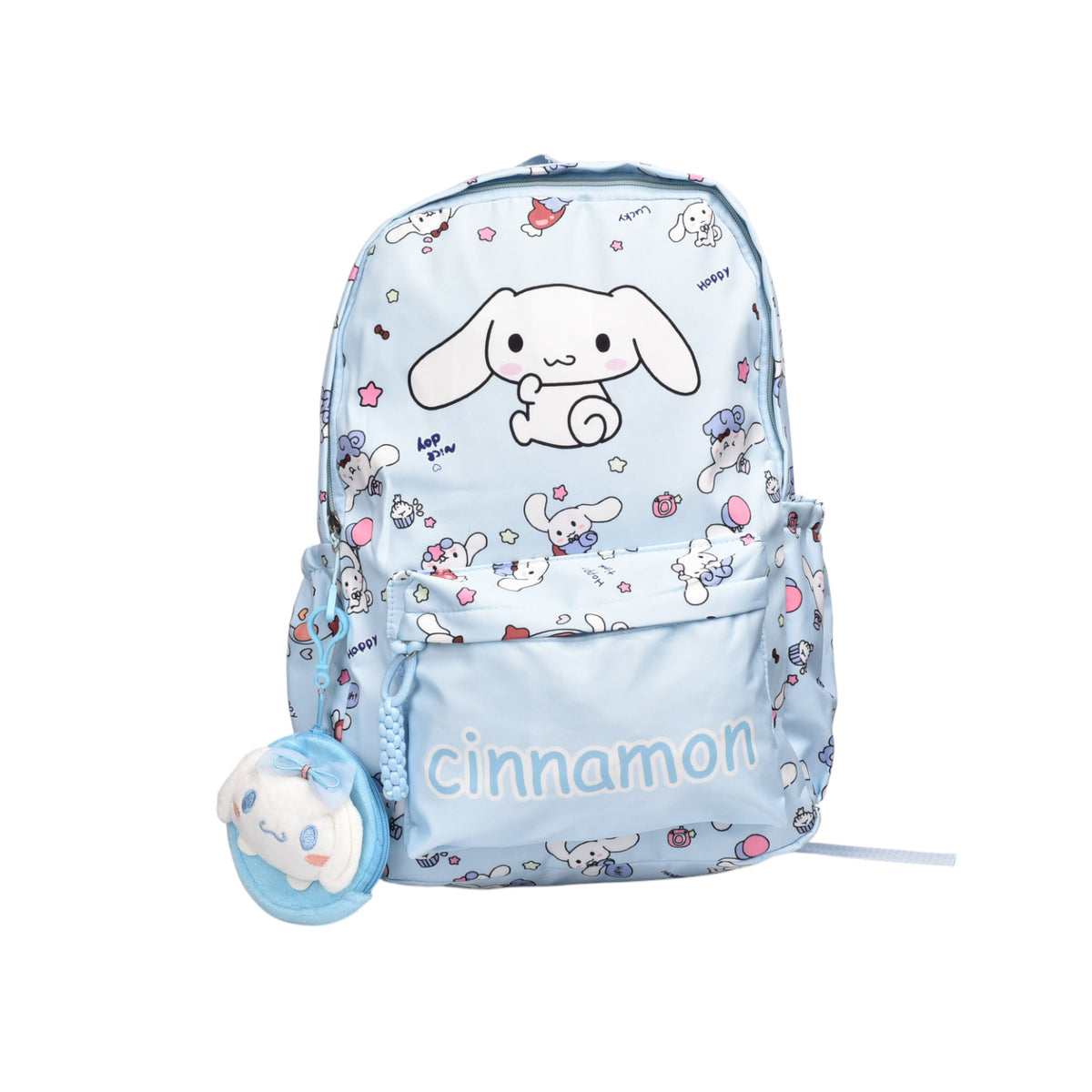 maleta morral con llavero poliester personaje dim:42x30x17