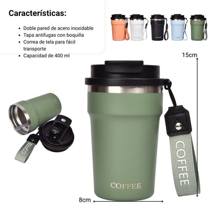 TERMO EN ACERO INOXIDABLE 400ML