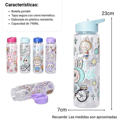 BOTELLA DE AGUA 790ML PLASTICA