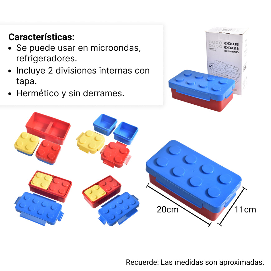 portacomida plastico fichas lonchera