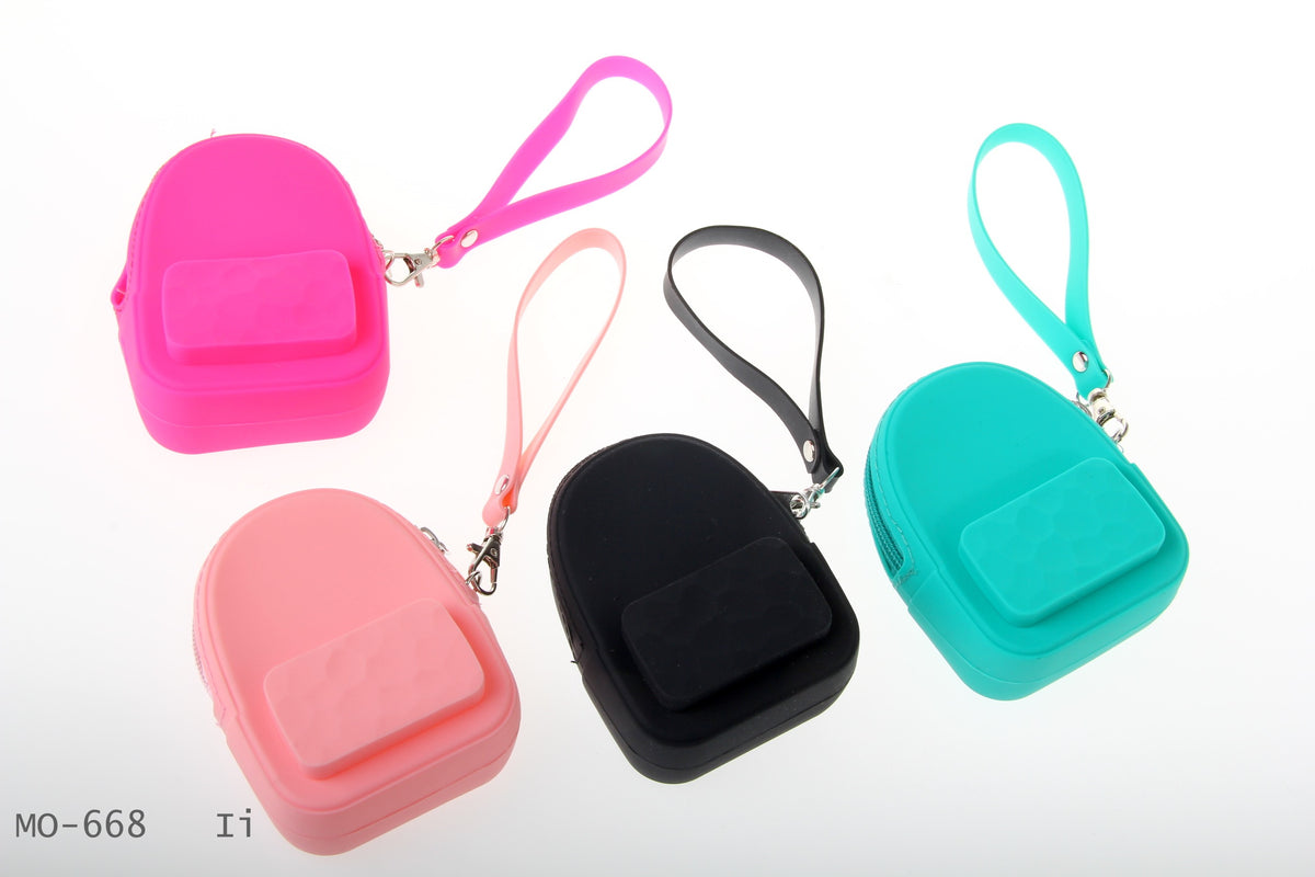 monedero en goma morral dim:8*10*4cm