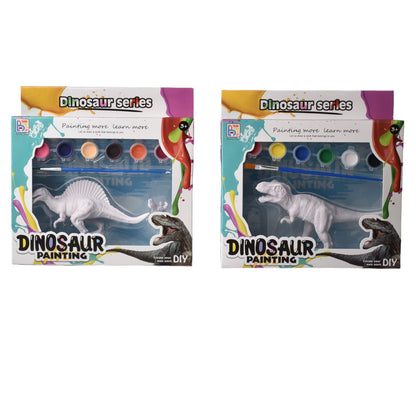 SET KIT DE PINTAR DINOSAURIO CON TEMPERAS