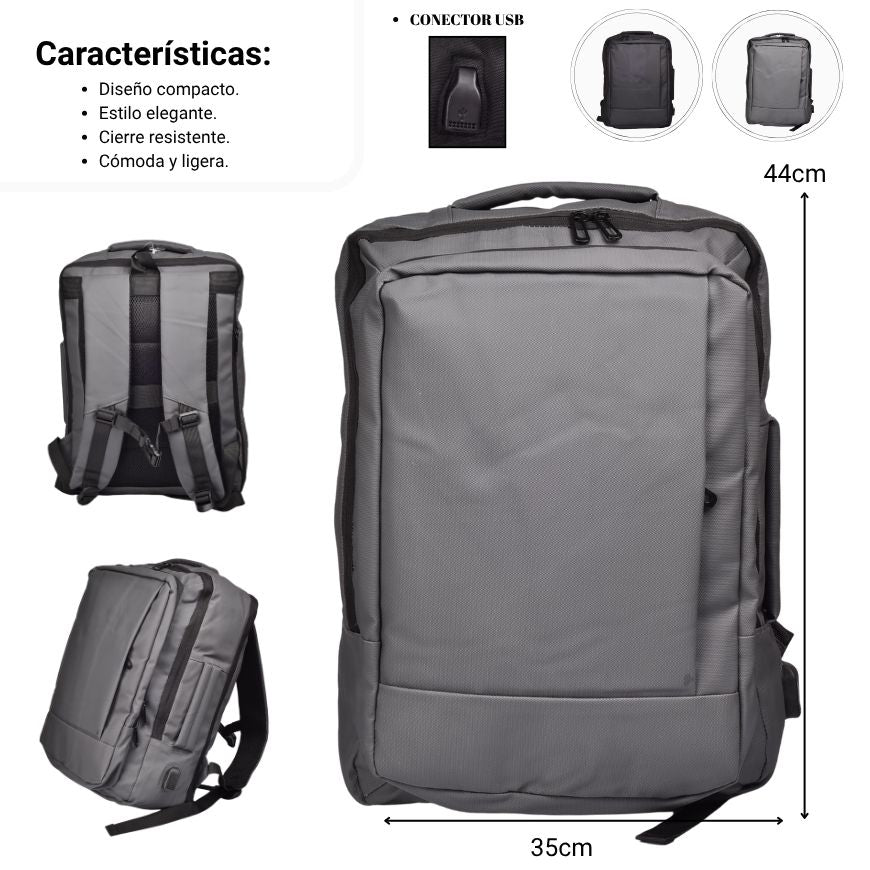 maleta morral poliester dim:44x35cm