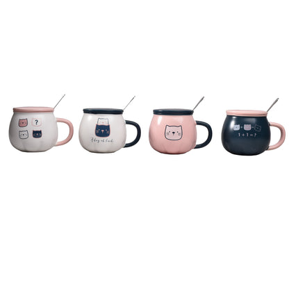 MUG POCILLO CON CUCHARA CERAMICA