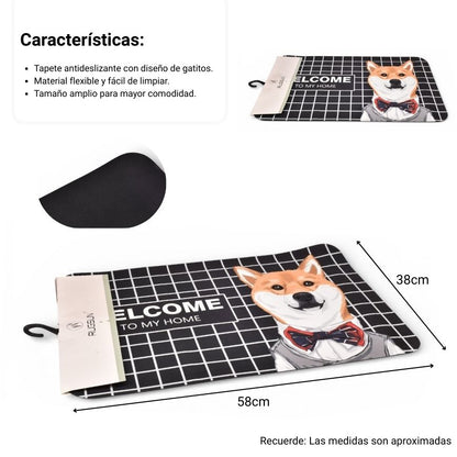 TAPETE POLIESTER PERRO DIM:38X58