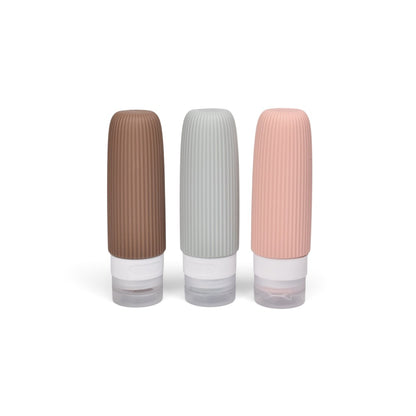 KIT 3 ENVASES RECARGABLES VIAJERO GOMA 90ML