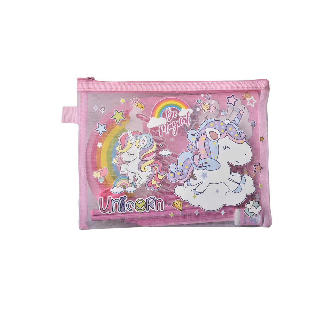 set kit 6pcs escolar niña accesorios dim:24x18cm
