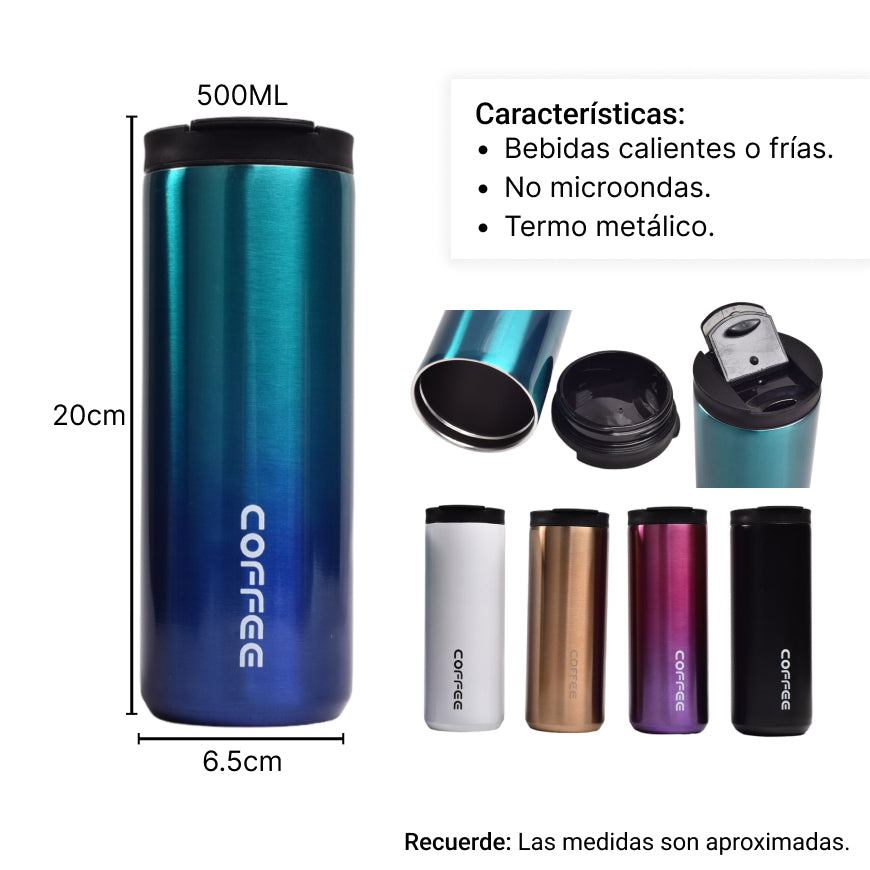 termo metalico 500ml